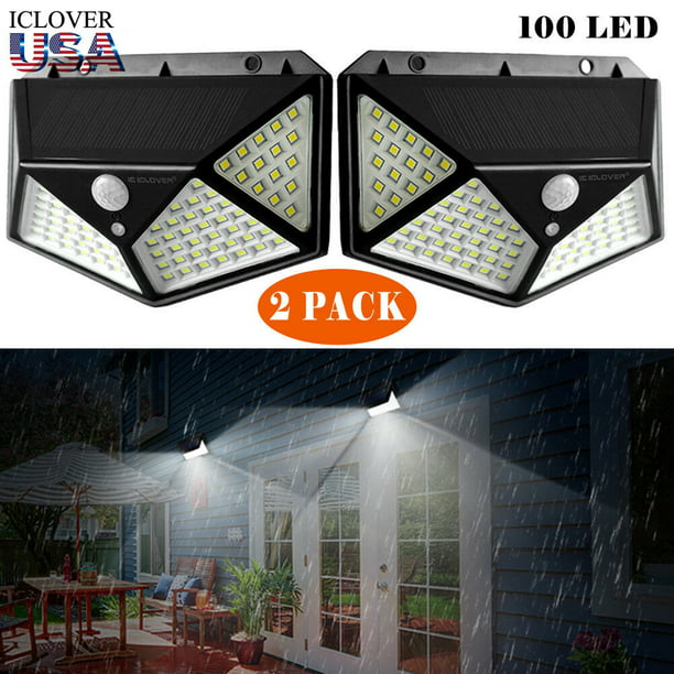 Details about  / US Waterproof Solar LED Lights Auto on//off Wall Light Garden Yard Lamp RGB